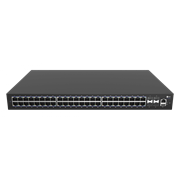 Коммутатор Fplus FCS-2352TX-P, 48 порта 10/100/1000BASE-T RJ45 PoE, 4 порта 10GE SFP+, 2 блока питания AC 220В 850Вт, высота 1RU