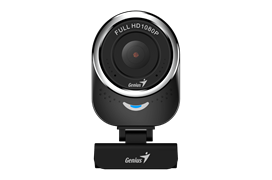 Веб-камера Genius QCam 6000 черная (Black), 1080p Full HD, Mic, 360°, универсальное мониторное крепление, гнездо для штатива