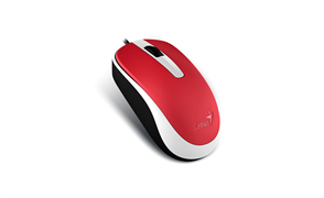 Мышь DX-120, USB, G5, красная (red, optical 1000dpi, подходит под обе руки) new package