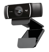 Веб-камера Logitech C922 Pro Stream (Full HD 1080p/30fps, 720p/60fps, автофокус, угол обзора 78°, стереомикрофон, лицензия XSplit на 3мес, кабель 1.5м, штатив) (арт. 960-001089, M/N: V-U0028)