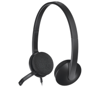 Гарнитура Logitech H340 (USB, кабель 1.8м) (арт. 981-000509, M/N: A-00044)
