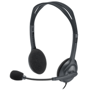 Гарнитура Logitech H111 (1 x 3.5мм, кабель 1.8м) (арт. 981-000594, M/N: A-00021)