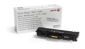 Тонер-картридж 106R02777 черный повышенной емкости для Xerox Phaser 3260, WorkCentre 3215, 3225, 3000 стр (аналог.артикулу 106R02778), чип в комплекте