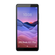 ZTE Blade A31 Plus Blue, 6'' 960x480, 1.6GHz, 8 Core, 1GB RAM, 32GB, up to 128GB flash, 8Mpix/5Mpix, 2 Sim, 2G, 3G, LTE, BT, Wi-Fi, NFC, GPS, Micro-USB, 3000mAh, Android GO, 150g, 159,2 ммx77,5 ммx9,6 мм