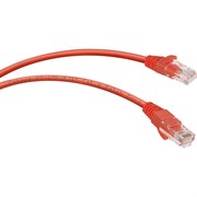 Неэкранированный патч-корд Cabeus PC-UTP-RJ45-Cat.6-0.5m-RD-LSZH