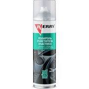 Пенный полироль-очиститель для пластика салона KERRY с матовым эффектом, кофе, аэрозоль, 335 мл