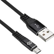 Кабель DIGMA MICROUSB-2M-BRAIDED-BLK USB (m)-micro USB (m) 2м черный