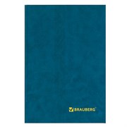 Книга учета 96 л., клетка, твердая, бумвинил, блок офсет, А4 200х290 мм, BRAUBERG, светло-синяя, 130069