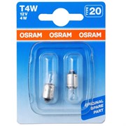 Автолампа OSRAM T4W BA9s 12V /1/10