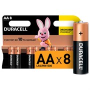 Батарейки КОМПЛЕКТ 8 шт., DURACELL Basic ОРИГИНАЛ, AA (LR6, 15А), алкалиновые, пальчиковые, C0033441 Батарейки КОМПЛЕКТ 8 шт., DURACELL Basic ОРИГИНАЛ, AA (LR6, 15А), алкалиновые, пальчиковые, C0033441
