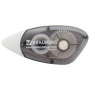 Корректирующая лента BRAUBERG BLACK&WHITE, 5 мм х 8 м, корпус черный тонированный, механизм перемотки, блистер, 227800