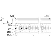 Перфорированный лоток DKC 3526410