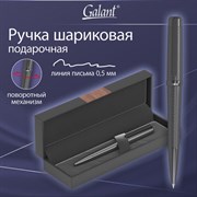 Ручка подарочная шариковая GALANT "Botta", корпус черный, детали черные, узел 0,7 мм, линия письма 0,5 мм, синяя, 144166