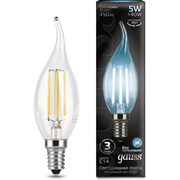 Лампа GAUSS LED Filament Candle tailed E14 5W 4100K