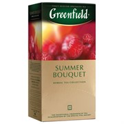 Чай GREENFIELD "Summer Bouquet" фруктовый, 25 пакетиков в конвертах по 2 г, 0433