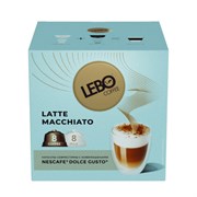 Кофе в капсулах LEBO "Latte Macchiato" для кофемашин Dolce Gusto, 8 порций (16 капсул)