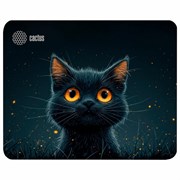 Коврик для мыши CACTUS "Black Cat", 250x200x3 мм, CS-MP-D09S