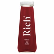 Нектар RICH 0,2 л, вишня, подходит для детского питания, стеклянная бутылка, 1714901