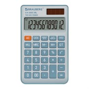 Калькулятор карманный BRAUBERG CX-102C-BL (76x126 мм), 12 разрядов, двойное питание, ГОЛУБОЙ, 272649 Калькулятор карманный BRAUBERG CX-102C-BL (76x126 мм), 12 разрядов, двойное питание, ГОЛУБОЙ, 272649