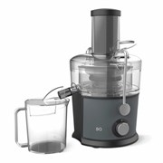 Соковыжималка BQ (БИ-КЬЮ) J1008, 1200 Вт, стакан 1,1 л, емкость жмыха 0,9 л, металл, серый, 86196937 Соковыжималка BQ (БИ-КЬЮ) J1008, 1200 Вт, стакан 1,1 л, емкость жмыха 0,9 л, металл, серый, 86196937