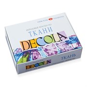 Краски по ткани акриловые "Декола", 12 цветов по 20 мл, в баночках, Невская Палитра, 4141216