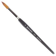 Кисть художественная профессиональная BRAUBERG ART CLASSIC, синтетика мягкая под колонок, круглая, № 9, короткая ручка, 200694