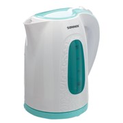 Чайник SONNEN KT-2016, 2 л, 2200 Вт, закрытый нагревательный элемент, пластик, белый/голубой, 453417 Чайник SONNEN KT-2016, 2 л, 2200 Вт, закрытый нагревательный элемент, пластик, белый/голубой, 453417