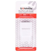 Зарядное устройство быстрое сетевое (220 В) SONNEN, USB QC 3.0 + Type-C PD 20 Вт, 3 А, белое, 455505 Зарядное устройство быстрое сетевое (220 В) SONNEN, USB QC 3.0 + Type-C PD 20 Вт, 3 А, белое, 455505