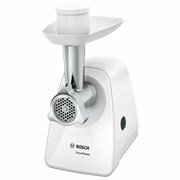 Мясорубка BOSCH MFW2500W, 1500 Вт, производительность 1,7 кг/мин, металлический шнек, пластик, белая Мясорубка BOSCH MFW2500W, 1500 Вт, производительность 1,7 кг/мин, металлический шнек, пластик, белая