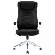 Кресло BRABIX PREMIUM ''Viking EX-759'', синхромеханизм, алюминий, натуральная кожа, черное, 532933
