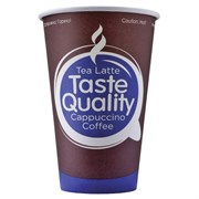 Стакан одноразовый бумажный 300/340 мл, D 80 мм, КОМПЛЕКТ 50 шт., однослойные, Taste Quality, холодное/горячее, Ve, ФОРМАЦИЯ, HB80-360-2299