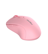 Мышь беспроводная Dareu LM115B Pink (розовый), DPI 800/1200/1600, подключение: ресивер 2.4GHz + Bluetooth, размер 107x59x38мм