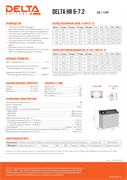 Аккумуляторная батарея DELTA BATTERY HR 6-7.2
