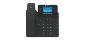 IP-телефон Flat-Phone B6: 6 SIP-аккаунтов, 2 порта 10/100/1000BASE-T (RJ-45), ЖК-дисплей, PoE