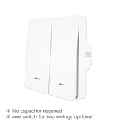 Выключатель (двухклавишный) Moes ZigBee Smart Switch белый модели ZS-EUB
