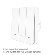 Выключатель (трехклавишный) Moes ZigBee Smart Switch белый модели ZS-EUB