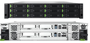 XN8012D-EU Unified storage with dual-controller design. Rackmount 2U12 Bay with Intel Xeon 2.2GHz Quad-Core CPU, 32GB DDR4 RAM (Max 256GB).  4 slots for optional host cards (Slot 1 & Slot 2: Optional host cards for 2/4 x 32/16Gb Fibre Channel, or 2/4 x 25