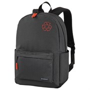 Рюкзак HEIKKI ENERGETIC (ХЕЙКИ) универсальный, эргономичный, "Recycle", черно-серый, 43х30х16 см, 272532