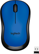 Мышь беспроводная Logitech M220 Silent Blue (синяя, оптическая, 1000dpi, 2.4 GHz/USB-ресивер, бесшумная) (арт. 910-004896, M/N: MR0085 / C-U0010)