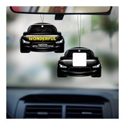 Подвесной картонный ароматизатор WONDERFUL Машинка