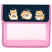 Папка для тетрадей ЮНЛАНДИЯ А5, пластик, 2 отделения, клапан на липучке, "Relaxing cats", 273332