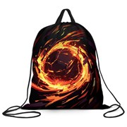 Мешок для обуви BRAUBERG KIDS, с петлей, 42х34 см, "Fire split", 273436