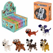 Конструктор пластиковый Blockformers "СОБАЧКИ", ассорти 6 видов, дисплей 1TOY, Т23995