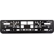Пластиковая двусоставная номерная рамка AUTOPROFI RAM BK