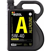 Моторное масло Bizol Allround НС-синтетическое, 5W-40, SN, A3/B4, 5 л