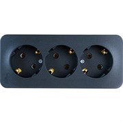 Трехместная розетка Systeme Electric BLANCA