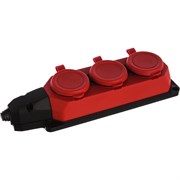 Каучуковая колодка ЭРА K-3e-RED-IP44
