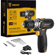 Аккумуляторная дрель-шуруповерт DEKO GCD12DU3 SET2 FU