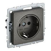 Одноместная розетка IEK Brite рс14-1-0-бртб