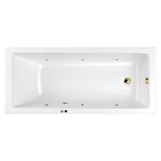 Ванна WHITECROSS Wave Slim 150x70 "SOFT" (золото)